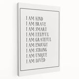 Kids Affirmation Nursery Wall Art – Baby Room Decor & Motivational Print