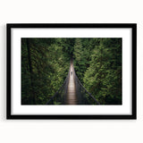 Black landscape bridge frame with a matte finish, showcasing a front view design ideal for modern home decor, emphasizing clean lines and sophistication.