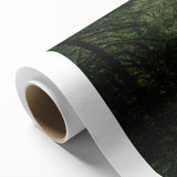 Stunning rolled canvas artwork depicting a vibrant landscape bridge scene, showcasing detailed brush strokes and rich colors, perfect for home decor or art enthusiasts.