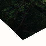 Close-up of a stretched canvas artwork depicting a serene landscape bridge, showcasing vibrant colors and intricate details, ideal for home decor or art enthusiasts.