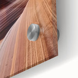 Close-up of a vibrant acrylic landscape depicting canyons, showcasing rich colors and intricate details, ideal for home decor and art enthusiasts.