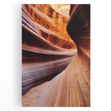 Stretched canvas showcasing a stunning landscape of vibrant canyons with dramatic rock formations and rich colors, perfect for home decor and nature enthusiasts.