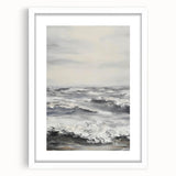 Framed landscape art print showcasing a serene nature scene with a white mat, ideal for home decor or office spaces, enhancing aesthetic appeal and tranquility.