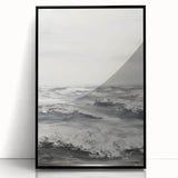 Framed acrylic print showcasing a stunning landscape design with vibrant colors, set in a sleek black frame, ideal for modern home decor. Perfect for adding elegance to living spaces or offices.