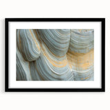 Extra large abstract art print featuring vibrant, colorful textured floral patterns on a black framed canvas.