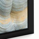 Close-up of textured black wall art featuring colorful florals on a framed canvas, ideal for living room decor.