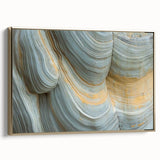 Framed canvas featuring a close-up floral design in black and gold, ideal for bedroom wall art.