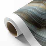 Art Deco style floral design in soft pastel colors on rolled canvas, suitable for nursery wall art.