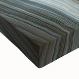 Large art depicting a close-up floral landscape in black and white on stretched canvas, suitable for bedroom wall decor.