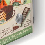 Retro Hershey's Cocoa Poster - Vintage Kitchen Wall Art