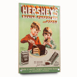 Retro Hershey's Cocoa Poster - Vintage Kitchen Wall Art