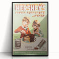 Retro Hershey's Cocoa Poster - Vintage Kitchen Wall Art