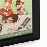 Retro Hershey's Cocoa Poster - Vintage Kitchen Wall Art