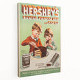 Retro Hershey's Cocoa Poster - Vintage Kitchen Wall Art