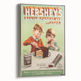 Retro Hershey's Cocoa Poster - Vintage Kitchen Wall Art