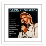 Retro Kenny Rogers Greatest Hits Poster - Vintage Wall Art