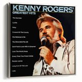 Retro Kenny Rogers Greatest Hits Poster - Vintage Wall Art