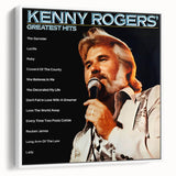 Retro Kenny Rogers Greatest Hits Poster - Vintage Wall Art