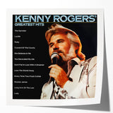 Retro Kenny Rogers Greatest Hits Poster - Vintage Wall Art