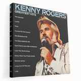 Retro Kenny Rogers Greatest Hits Poster - Vintage Wall Art