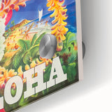 Retro Hawaii Aloha Travel Poster – Vintage Beach Art