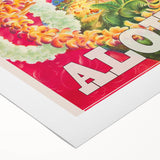 Retro Hawaii Aloha Travel Poster – Vintage Beach Art