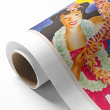 Retro Hawaii Aloha Travel Poster – Vintage Beach Art