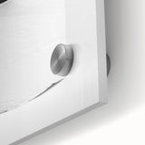 Bathroom Canvas Art - Cute Penguin with Toilet Roll Minimalist Design