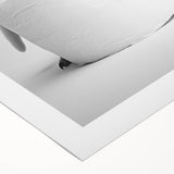 Bathroom Canvas Art - Cute Penguin with Toilet Roll Minimalist Design