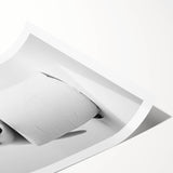 Bathroom Canvas Art - Cute Penguin with Toilet Roll Minimalist Design