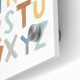 ABC Alphabet - Kids Educational Wall Art Pastel Learning Print