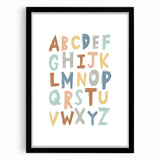 ABC Alphabet - Kids Educational Wall Art Pastel Learning Print