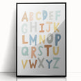 ABC Alphabet - Kids Educational Wall Art Pastel Learning Print