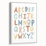 ABC Alphabet - Kids Educational Wall Art Pastel Learning Print