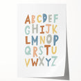 ABC Alphabet - Kids Educational Wall Art Pastel Learning Print