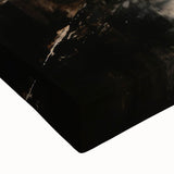 Large art of a black and white Paris landscape on stretched canvas, ideal for bedroom wall decor.