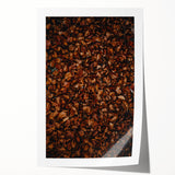 Extra large rolled print depicting vibrant autumnal leaves, ideal for art wall dining room or classy bathroom wall art.