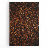 Black and white photo of a tree in autumn on large stretched canvas, ideal for kitchen wall art.