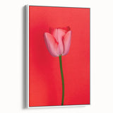 Vintage poster art depicting a colorful spring scene on an extra large framed canvas, ideal for living room decor.