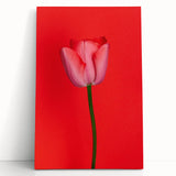 Large black and white stretched canvas featuring a minimalist spring design, ideal for kitchen wall art or bedroom ambiance.