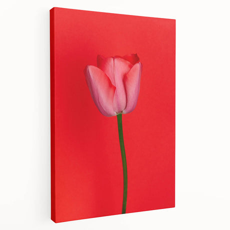 Large art depicting the spring season in pastel shades on stretched canvas, ideal for kitchen wall art.