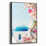 Black and white landscape art painting on framed canvas, featuring a serene summer scene, suitable for bedroom decor.