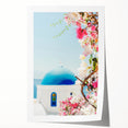 Extra large rolled canvas print featuring a floral design in pastel shades, ideal for art wall dining room or bathroom.