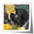Extra large wall art of Van Gogh's floral painting on glossy photo paper, suitable for art wall dining room or bathroom.
