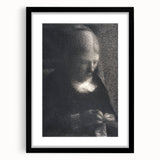 Impressionist Portrait Art - Seurat's "The Artist's Mother Embroidering