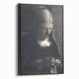 Impressionist Portrait Art - Seurat's "The Artist's Mother Embroidering