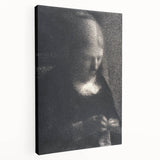 Impressionist Portrait Art - Seurat's "The Artist's Mother Embroidering