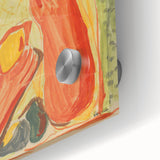 Modern Wall Art - Vibrant Abstract Woman with Fruit in Bold Colors