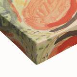 Modern Wall Art - Vibrant Abstract Woman with Fruit in Bold Colors