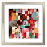 Modern Wall Art - Vibrant Abstract Rhythms in Red, Green, and Violet